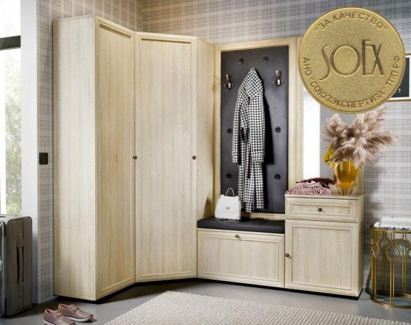 Прихожая Оскар-7А Дуб Сонома (Ш-1319+2069| В-2088|Г-386 мм)