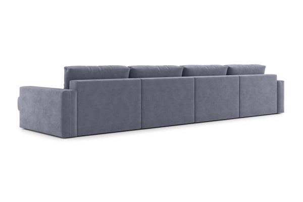 Диван п-образный тик-так Монарх М2О2 темно-серый