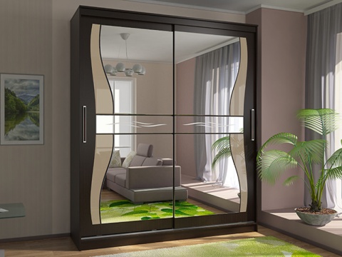 Шкаф-Купе Комфорт-12 (Ш-2000 × В-2200 × Г-600 мм)/Разные Цвета