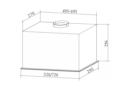 Встраиваемая вытяжка Millen MBKHG 601 белая